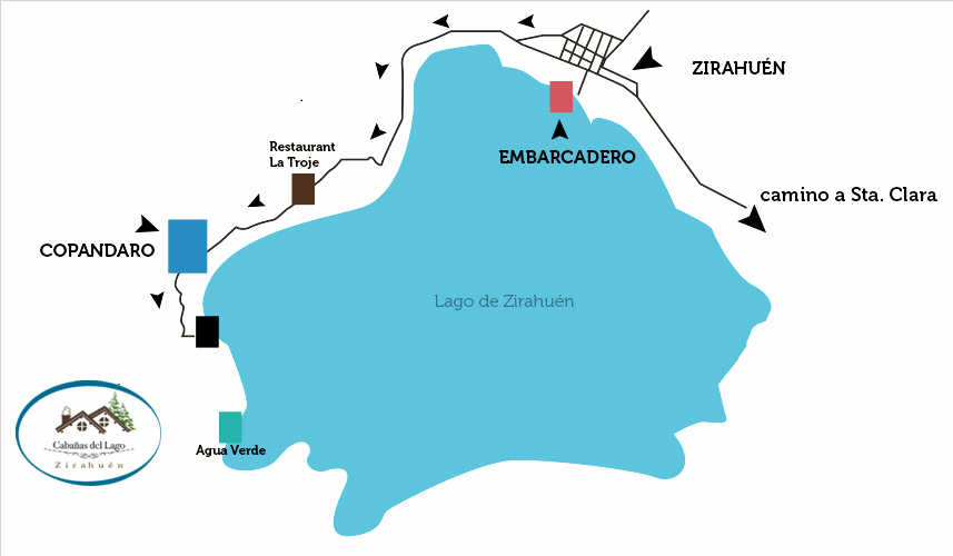 Como llegar cabañas Zirahuen